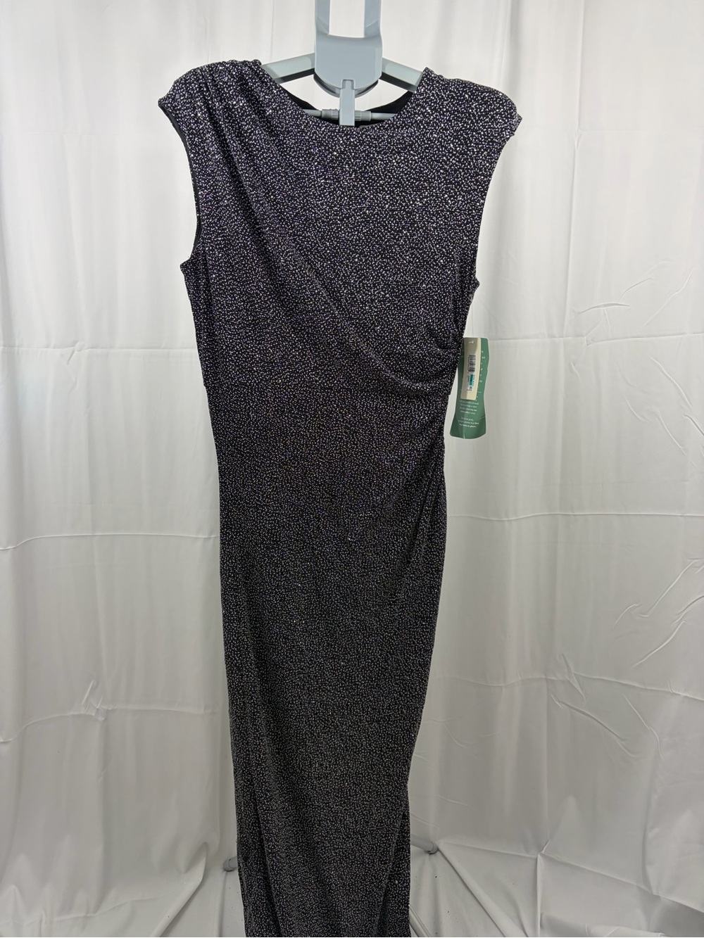 NWT Willow Glenn Women’s Size 16 Sparkly Black Sleeveless Speckled Maxi Dress